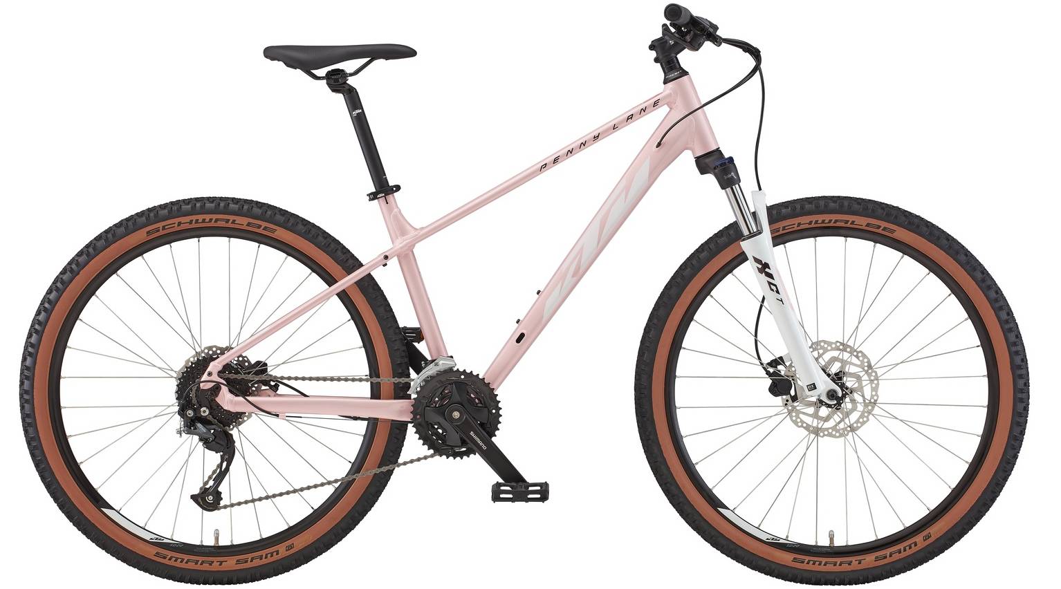 Фотографія Велосипед KTM PENNY LANE 271 27.5", розмір M рама 42 (2022) Рожевий